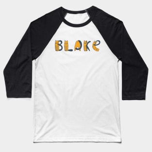 Blake | Girl Name | Cat Lover | Cat Illustration Baseball T-Shirt